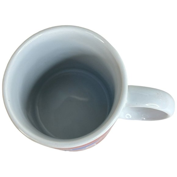 Vintage Valentine Day Heart Mug Red Pink Blue 10 Ounce Coffee Cup Tea Ceramic - Picture 6 of 7